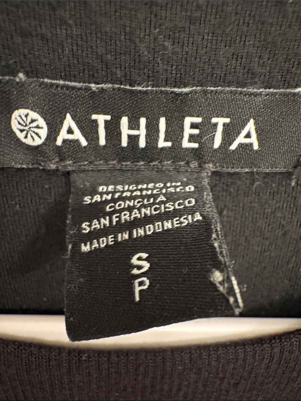 Athleta Black Sleeveless Knee Length A-Line Dress - Picture 2 of 3